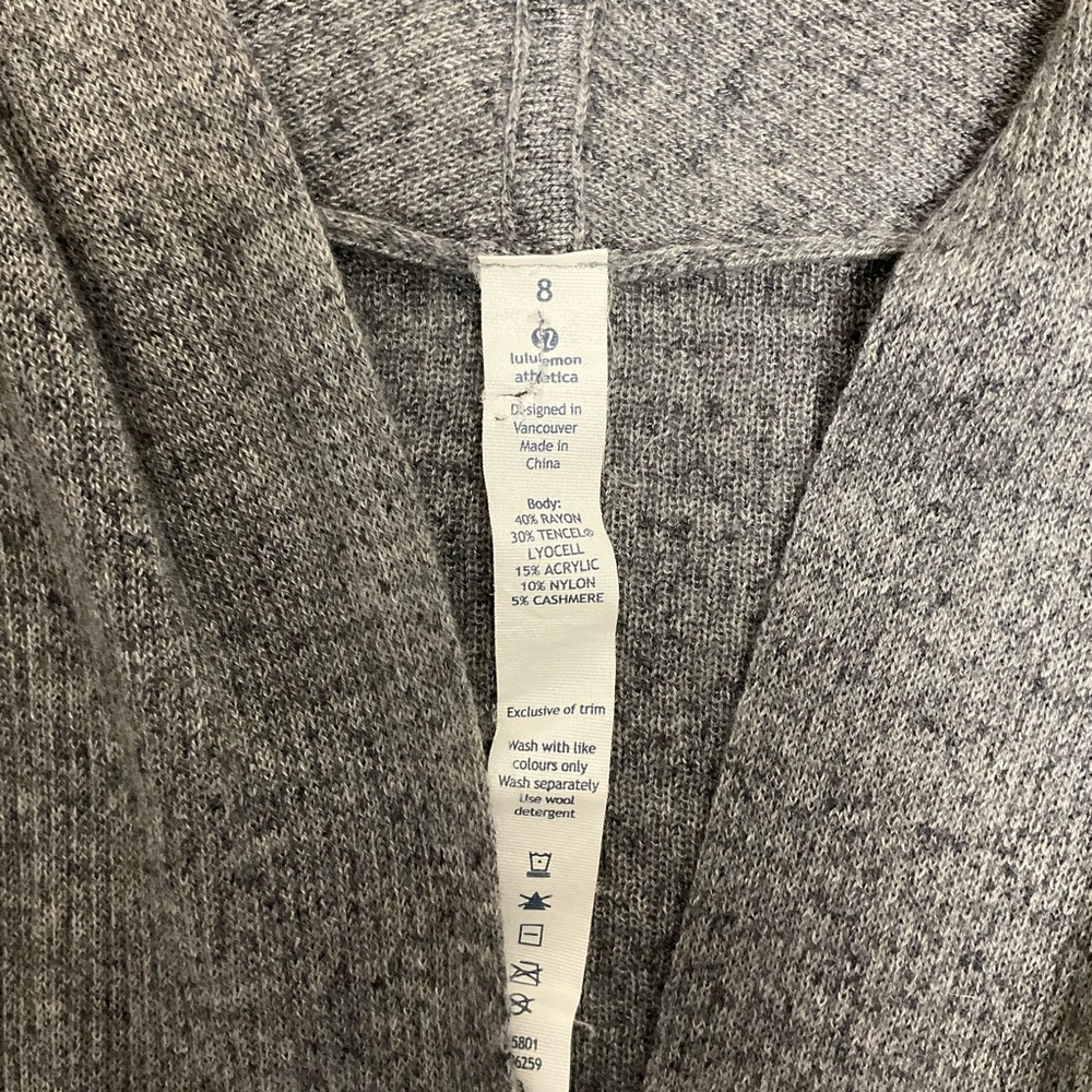 Lululemon Hooded Cabin Yogi Sweater Wrap - Picture 7 of 9